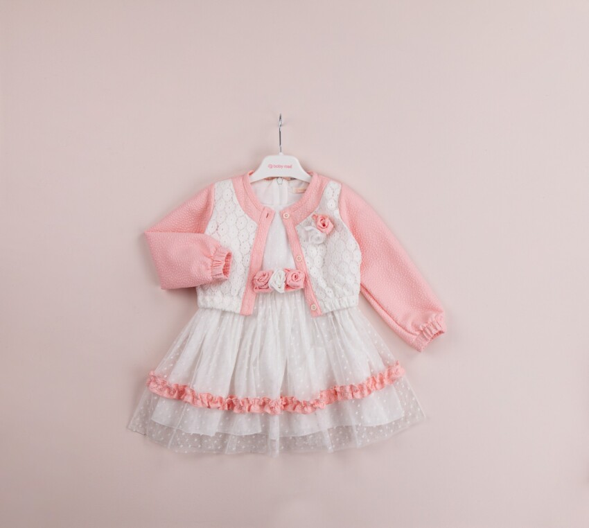 Wholesale Girls 2-Piece Dress with Bolero 1-4Y BabyRose 1002-4085 - 6