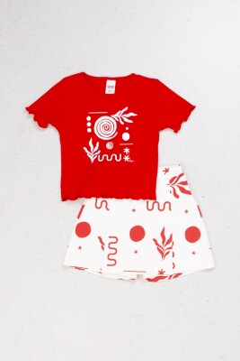 Wholesale Girls' 2-Piece T-Shirt and Shorts Set 4-9Y DMB Boys&Girls 1081-0413 - DMB Boys&Girls