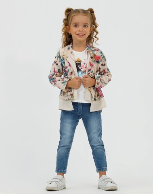 Wholesale Girls 3-Piece Jacket, Badi and Denim Pants Set 2-6Y Miss Lore 1055-5519 - Miss Lore