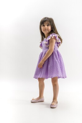 Wholesale Girls Dress 2-5Y Wecan 1022-23131 Лиловый 