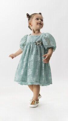 Wholesale Girls Dress 2-5Y Wecan 1022-23323 Зелёный 