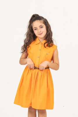 Wholesale Girls Dress 7-10Y Büşra Bebe 1016-24132 - Büşra Bebe