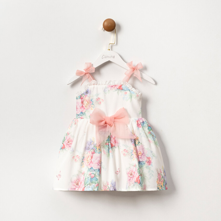 Wholesale Girls Flowery Dress 2-5Y Cumino 1014-CMN3534 - 1