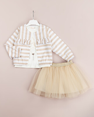 Wholesale Girls Jacket and Skirt Set 1-4Y BabyRose 1002-4533 - Babyrose