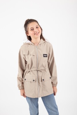 Wholesale Girls Raincoat 4-8Y Pafim 2041-K24-8009 Бежевый 