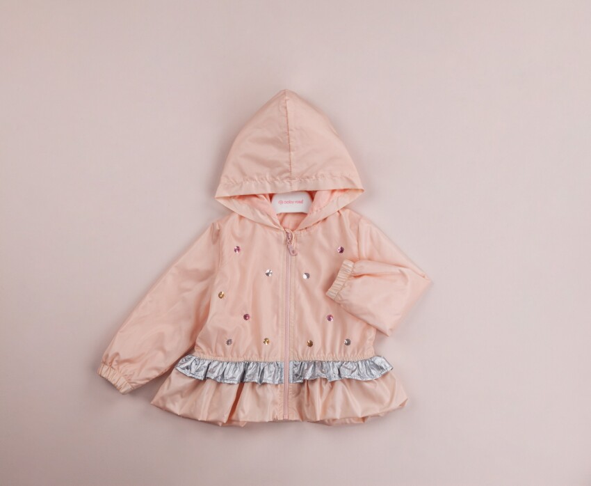 Wholesale Girls Raincoat with Hooded 1-4Y BabyRose 1002-8421 - 2