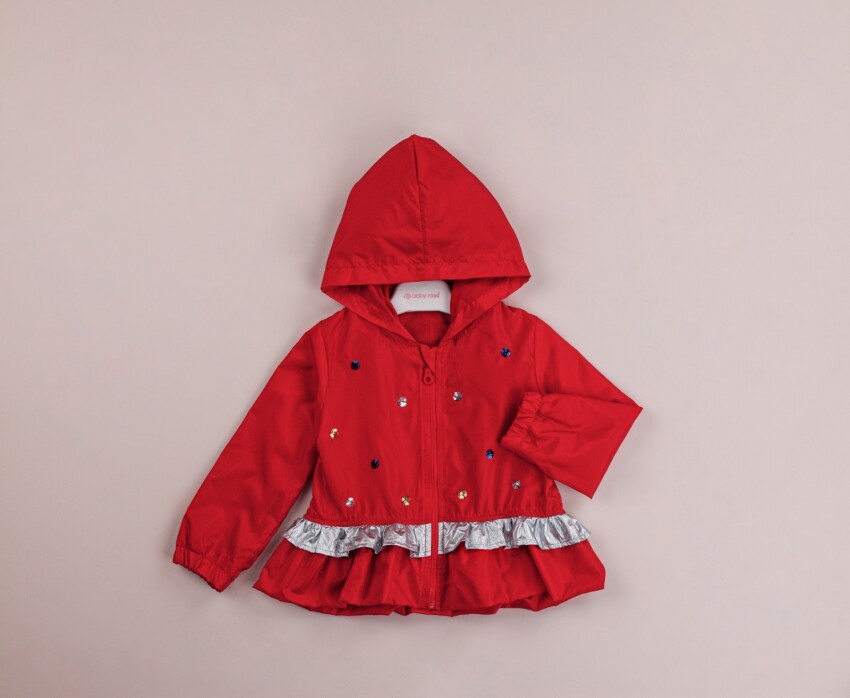 Wholesale Girls Raincoat with Hooded 1-4Y BabyRose 1002-8421 - 4