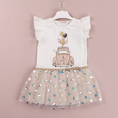 Wholesale Girls Tulle Dress 1-4Y BabyRose 1002-4140 - 1