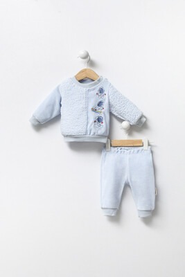 Wholesale Unisex Baby 2-Piece Tracksuit Set 3-12M Minicorn 2018-2344 Синий