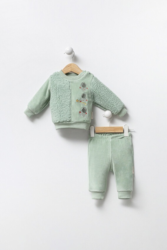 Wholesale Unisex Baby 2-Piece Tracksuit Set 3-12M Minicorn 2018-2344 - 2