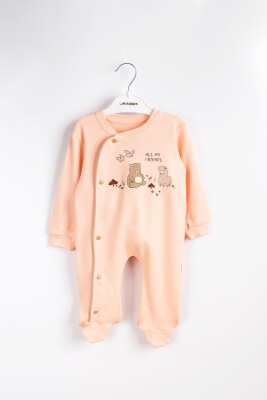 Wholesale Unisex Baby Jumpsuit 3-12M Minicorn 2018-2331 Лососевый цвет