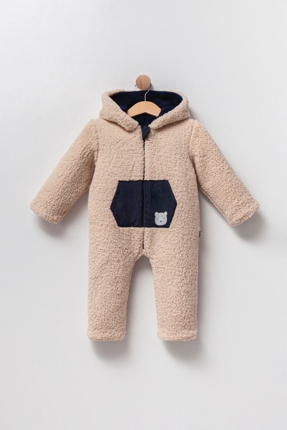 Wholesale Unisex Baby Outwear Zipper Down Jumpsuits 0-12M Babyline 2015-9-849 - 1