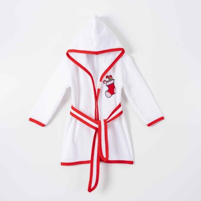 Wholesale Unisex Kids Bathrobe 1-4Y Ramel Kids 1072-520 - 1