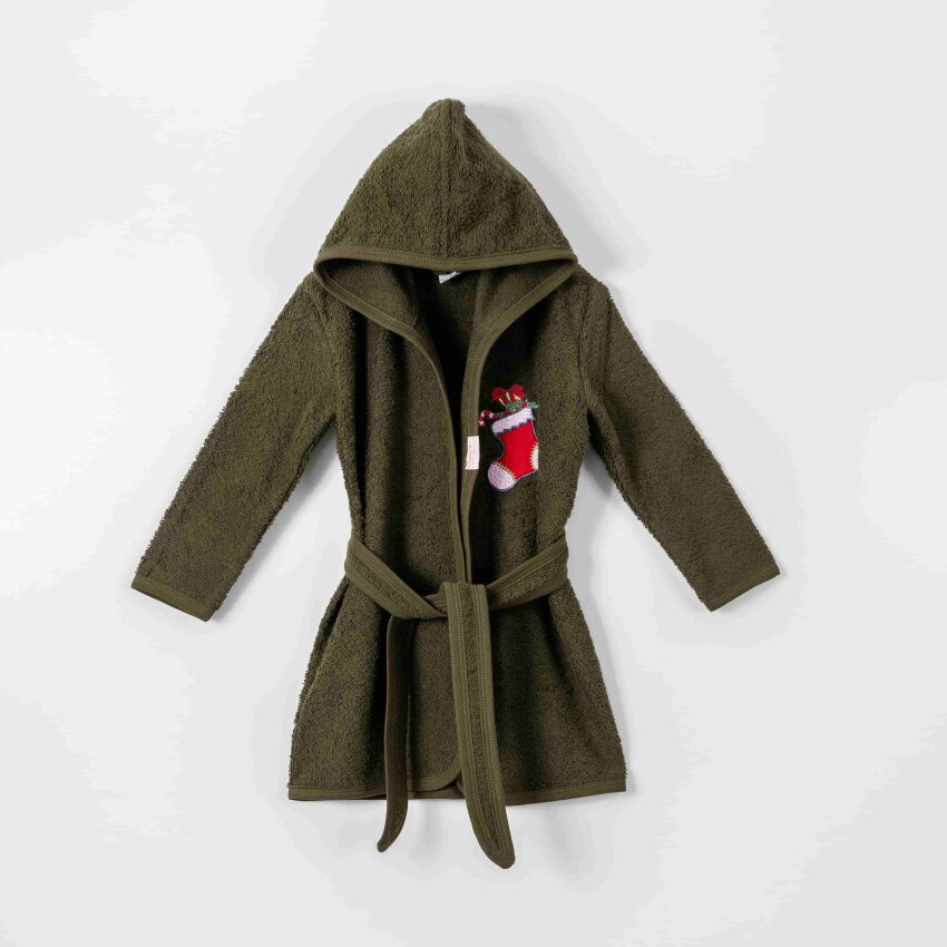 Wholesale Unisex Kids Bathrobe 1-4Y Ramel Kids 1072-520 - 2