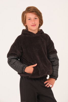 Wholesale Unisex Kids Quilted Plush Sweatshirt 8-15Y Jazziee 2051-252J4MTH61 - 1