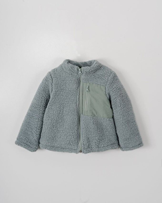 Wholesale Unisex Welsoft Sherpa Cardigan 1-5Y Verscon 2031-5989 - 3