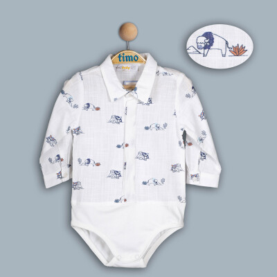 Toptan Bebek Gömlek 6-24M Timo 1018-TE4DT042243141 - Timo