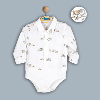 Toptan Bebek Gömlek 6-24M Timo 1018-TE4DT042243141 - Timo (1)