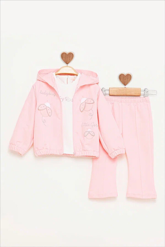 UĞUR BÖCEĞİ NAKIŞLI EŞOFMAN TAKIM BabyRose 9-24 M 1002-7814 - 2