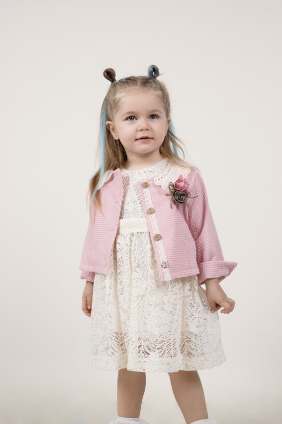 Wholesale 2-Piece Baby Girls Dress with Jacket 9-24M Miss Lore 1055-5527