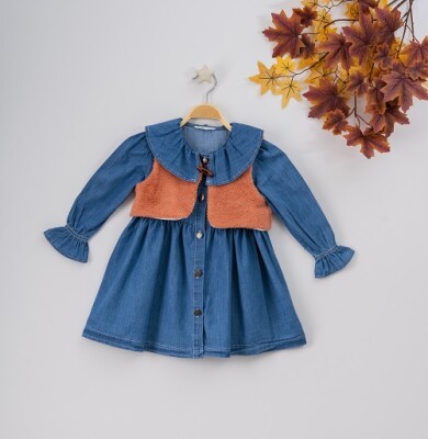 Wholesale 2-Piece Girls Dress with Bolero 3-6Y Büşra Bebe 1016-22274 - Büşra Bebe (1)