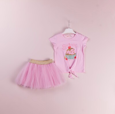 Wholesale 2-Piece Girls Skirt and T-shirt 1-4Y BabyRose 1002-4145 - 1