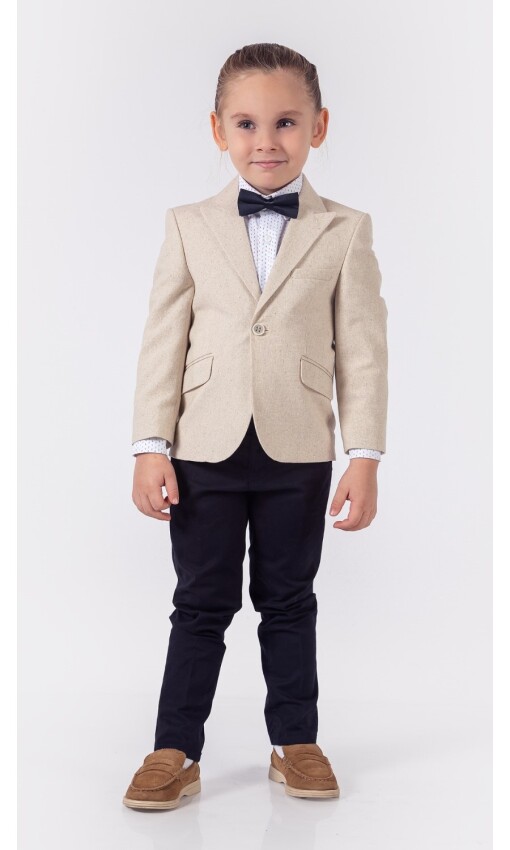 Wholesale 4 Piece Boys Suit Set With Shirt Jacket Pants And Bowti 5 8y Lemon 1015 9827 Boys Suit Sets 23164 29 O 