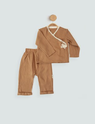 Wholesale Baby Girl 2 Pieces Set Suit 6-18M Minicorn 2018-2350 Tan