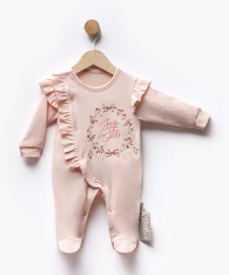 Wholesale Baby Girl Newborn Patterned Jumpsuit 0-6M Flexi Baby 2063-252325 - 3