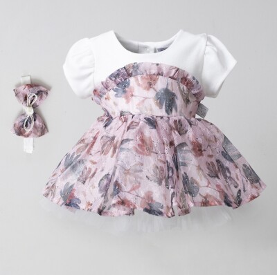 Baby girl dress and headband outlet set