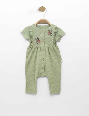 Wholesale Baby Girls Jumpsuit 3-12M Minicorn 2018-2313 Green Almond