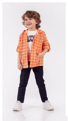 Wholesale Boys 3 Piece Hoodie Shirt T shirt and Pants Set 1 4Y