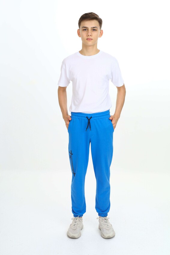 Wholesale Boys' Basic Sweatpants 11-14Y Nickel 2060-20096-3 - 3