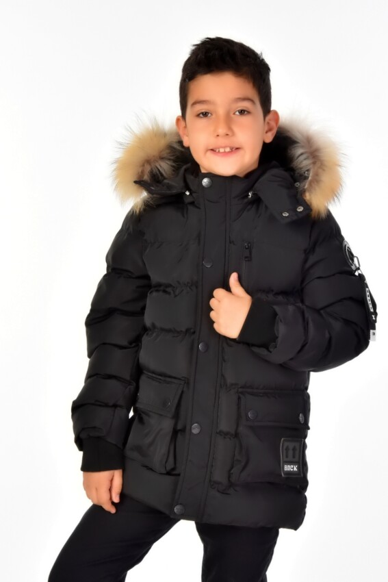 Wholesale Boys Coats 6-14Y Benitto Kids 2007-51254 Boys Coat