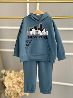 Wholesale Boys Printed Tracksuit Set 2-10Y KidsRoom 1031-8011-1 - KidsRoom