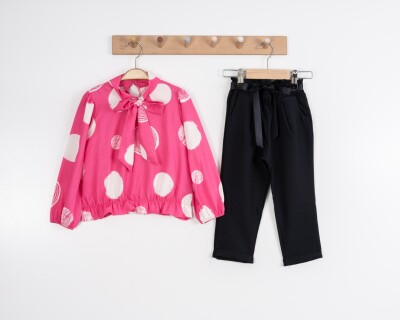 Wholesale Girl Bow Set Suit 3-7Y Moda Mira 1080-7138 - Moda Mira (1)