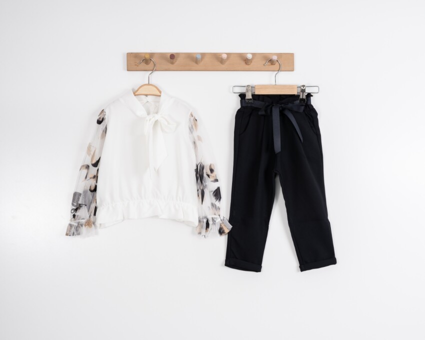 Wholesale Girls 2-Piece Blouse and Pants Set 3-7Y Moda Mira 1080-7033 - 5