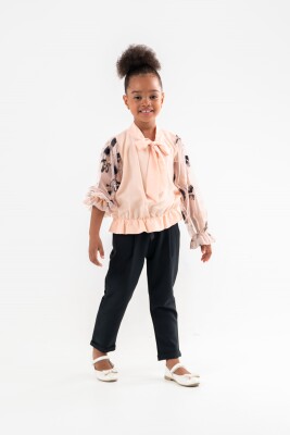 Wholesale Girls 2-Piece Blouse and Pants Set 8-12Y Moda Mira 1080-7034 - 6