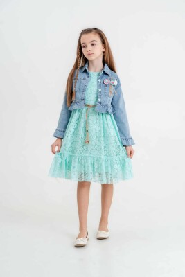 Wholesale Girls 2-Pieces Jacket and Dress 5-8Y Eray Kids 1044-13240 - Eray Kids