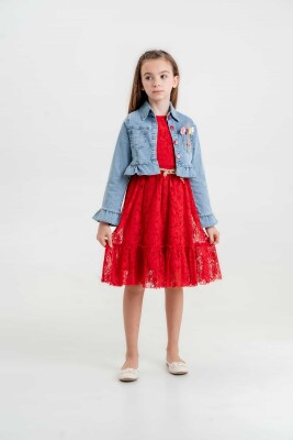 Wholesale Girls 2-Pieces Jacket and Dress 5-8Y Eray Kids 1044-13240 - Eray Kids (1)