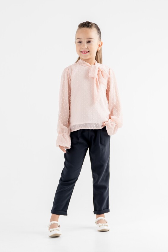 Wholesale Girls 3-Piece Blouse, T-Shirt and Pants Set 8-12Y Moda Mira 1080-7020 - 4