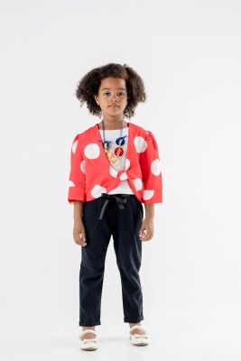 Wholesale Girls 3-Piece Jacket, Blouse and Pants Set 3-7Y Moda Mira 1080-7061 - Moda Mira