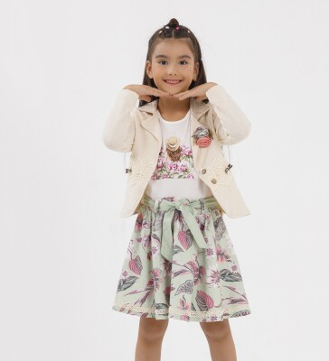 Wholesale Girls 3-Pieces 3-Pieces Jacket, Body and Skirt Set 2-6Y Miss Lore 1055-5520 - Miss Lore