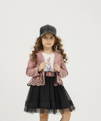 Wholesale Girls 3-Pieces Jacket, Body and Skirt Set 2-6Y Miss Lore 1055-5522 - Miss Lore