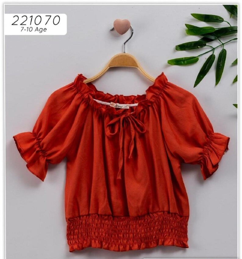 Wholesale Girls Blouse 7-10Y Büşra Bebe 1016-221070 - 1