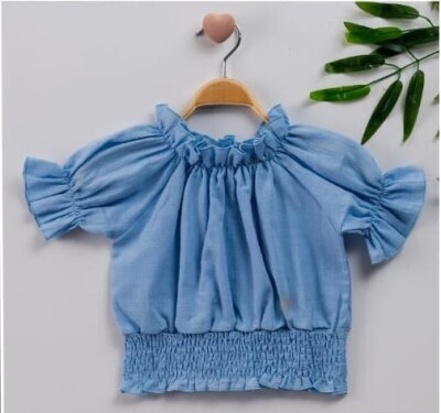 Wholesale Girls Blouse 7-10Y Büşra Bebe 1016-221074 - Büşra Bebe