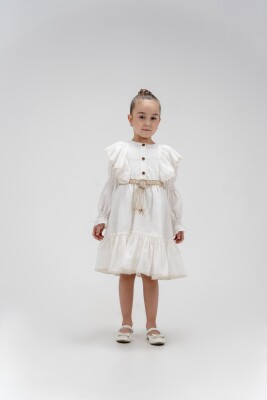 Wholesale Girls Dress with Belt 4-7Y Eray Kids 1044-13235 - Eray Kids