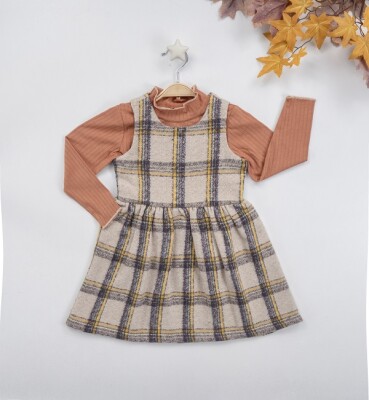 Wholesale Girls Dress with Body 3-6Y Büsra Bebe 1016-22216 - Büşra Bebe