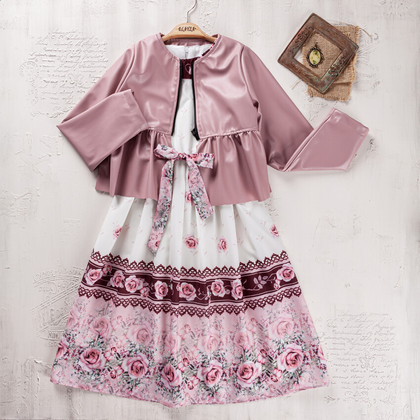 Wholesale Girls Jacket Dress 5-8Y Elayza 2023-2358 - 2