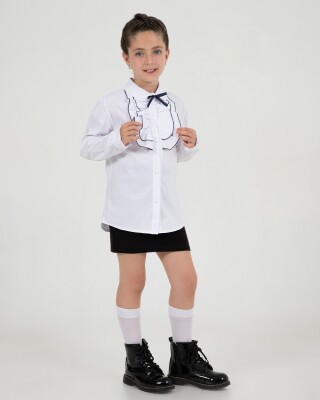 Wholesale Girls School Fornal Shirt 7-10Y Büşra Bebe 1016-24201 - Büşra Bebe